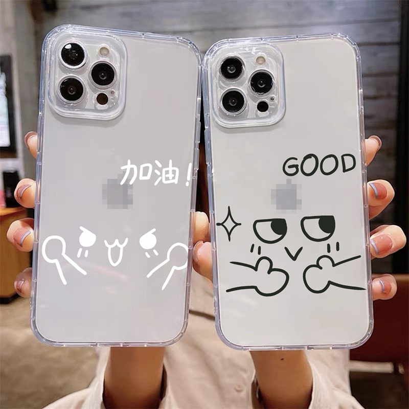 Ốp lưng iphone Ốp điện thoại Suntaiho TPU trong suốt hình vui nhộn thích hợp cho iPhone 13 12 11 X Xs XR Pro Max 8 7 Plus 6 6s