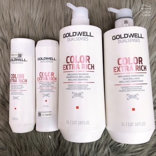 Bộ dầu gội xả dành cho tóc màu GOLDWELL COLOR EXTRA RICH ( hàng chính hãng )