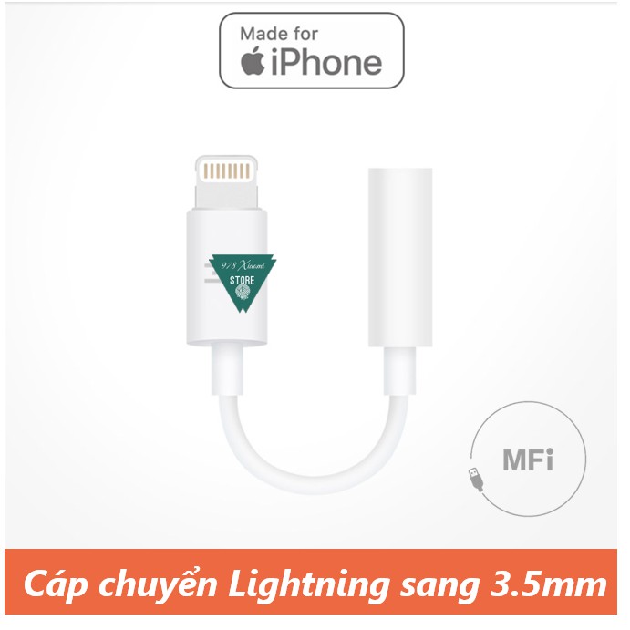 Dây adapter lightning to 3.5mm Xiaomi Zmi AL810 chuẩn MFI - Cáp chuyển từ lightning sang jack âm thanh 3.5 mm Xiaomi ZMI