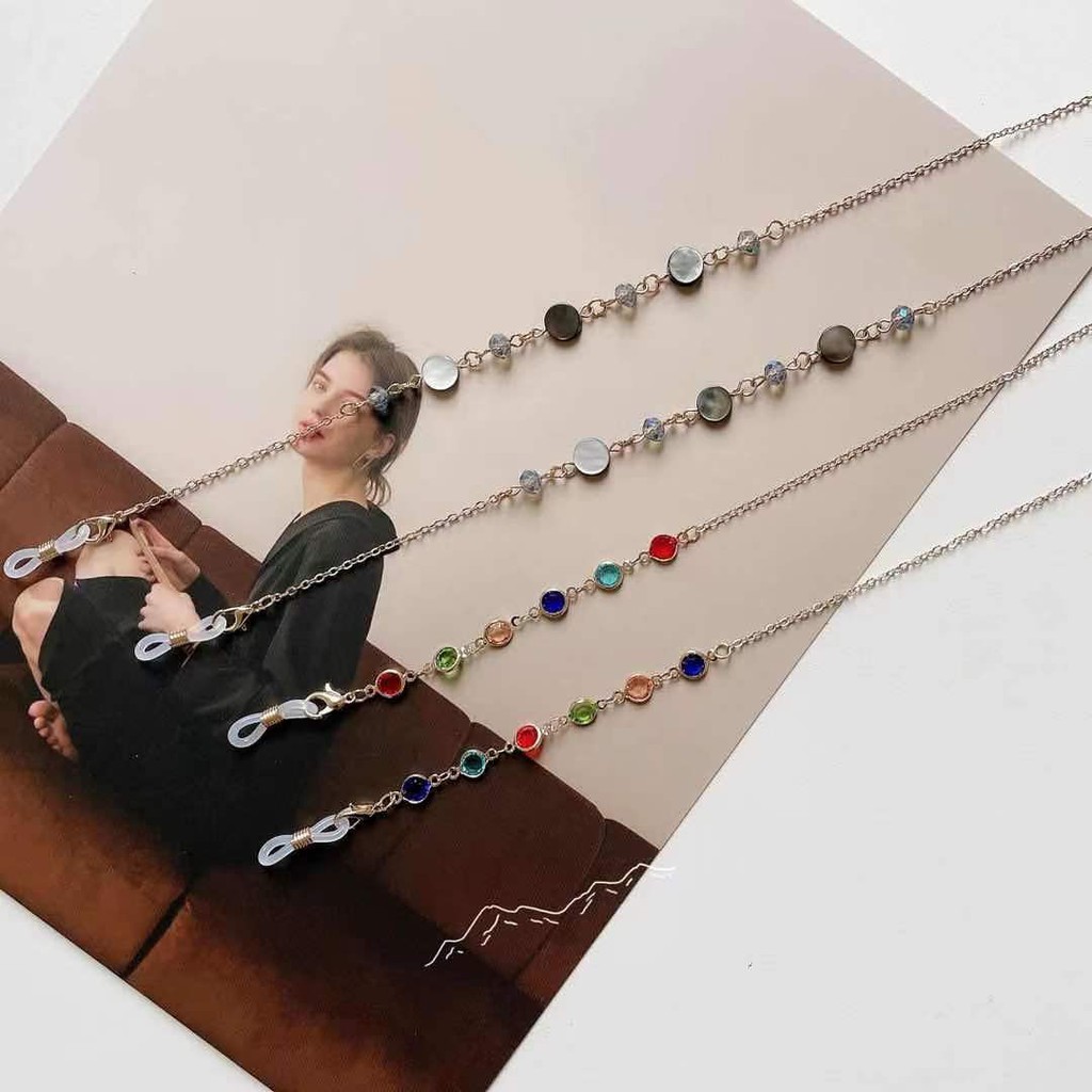 Dây Đeo Mặt Nạ Mắt Kính Bằng Hợp Kim Phong Cách Âu Mỹ Đơn Giản