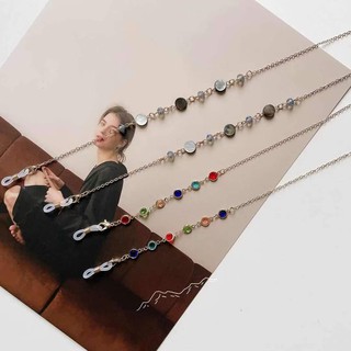 New European style simple alloy necklace glasses chain