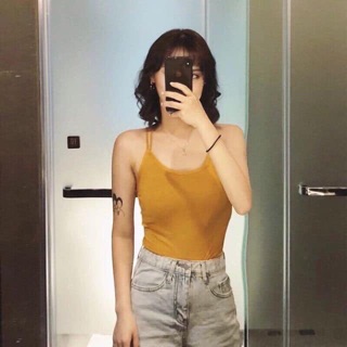 Áo bra 2 dây dáng croptop dây đan chéo lưng