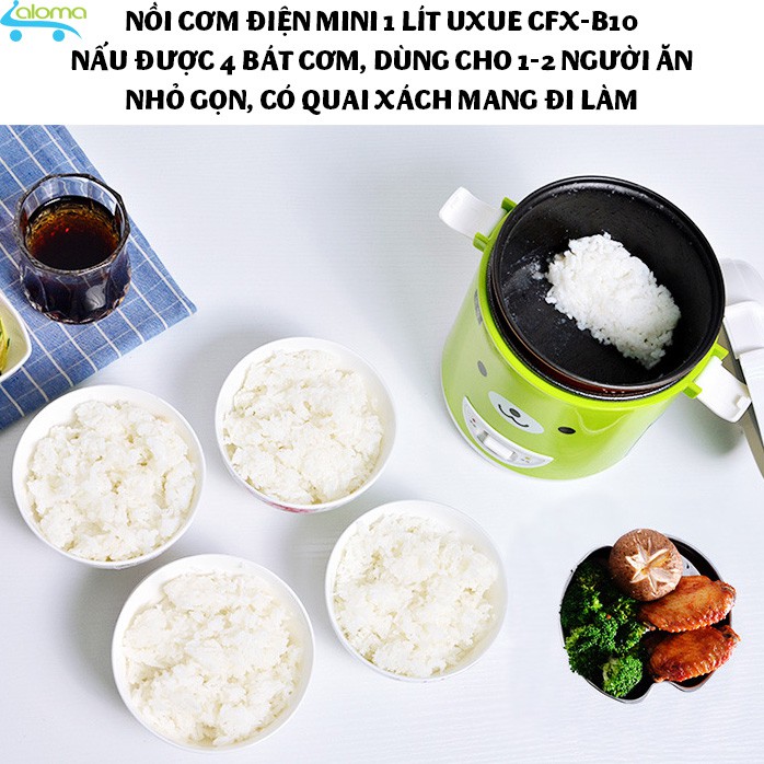 Nồi cơm điện mini 1L UXUE CFX-B10 nấu cơm nấu cháo làm hộp cơm văn phòng