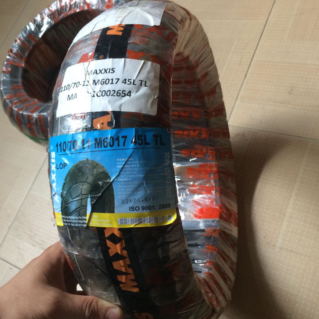 (Vỏ) Lốp Trước Maxxis Theo Xe Vespa Lx125/LX150 ( Thông số 110/70-11)