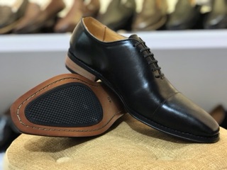 GIÀY DA NAM OXFORD ĐEN DA BÒ ĐẾ PHÍP