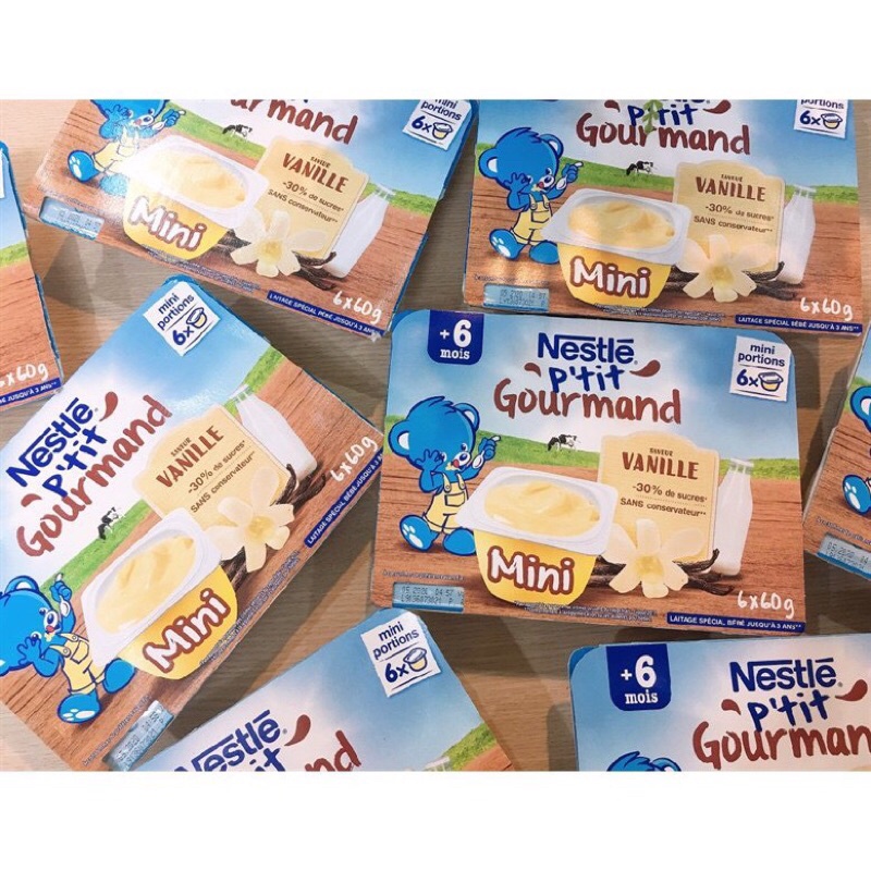 Váng Sữa Nestle Pháp 6 Hộp Cho Bé Từ 6 Tháng Mẫu Mới [T10/2022]