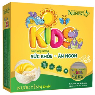 Lốc Yến sào Nunest Kid vị chuối(6 lọ x 70ml)