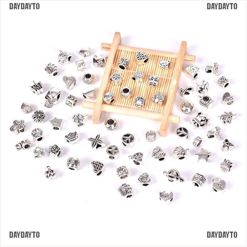 Set 60 Hạt Xỏ Lỗ Bali Phong Cách Cổ Điển Dùng Làm Trang Sức DIY