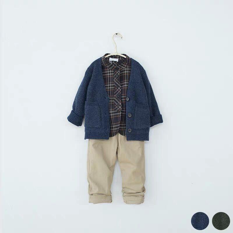 Áo Khoác Cardigan Cổ Chữ V Thiết Kế Mới Thời Trang Mùa Thu Đông Theo Phong Cách Hàn Quốc Dành