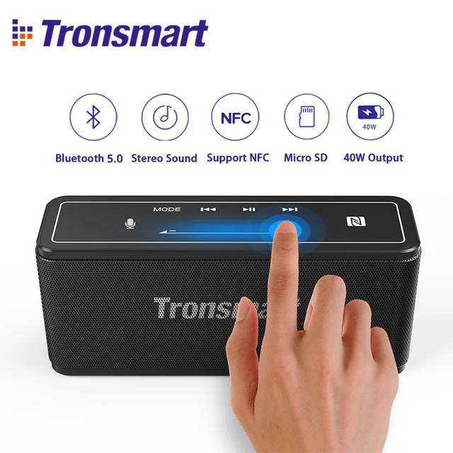 Loa Tronsmart Element Mega Bluetooth 5.0 Loa di động 40W Colums Touch Control Soundbar hỗ trợ Trợ lý giọng nói, NFC, TWS