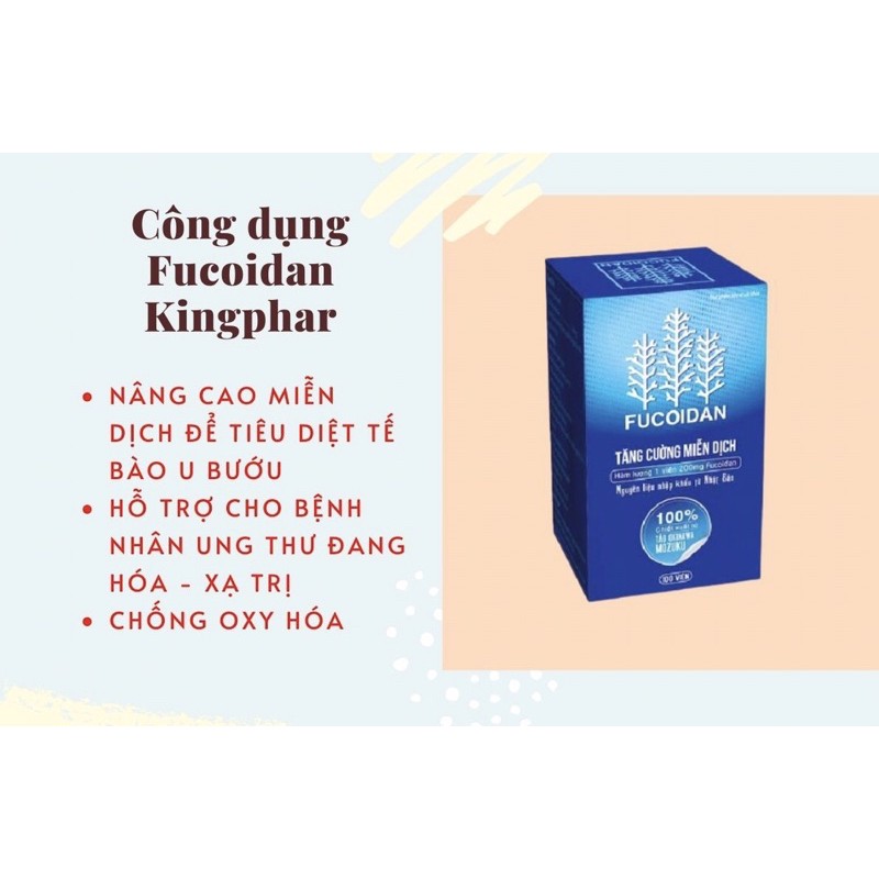 Viên uống FUCOIDAN  Kingphar - Hỗ Trợ Điểu Trị Ung thư (Hộp 30 viên)