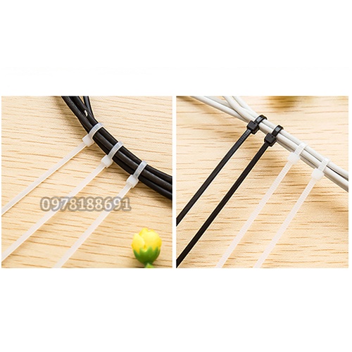 Túi 100 Dây Thít, Dây Rút, Lạt Nhựa Các Cỡ