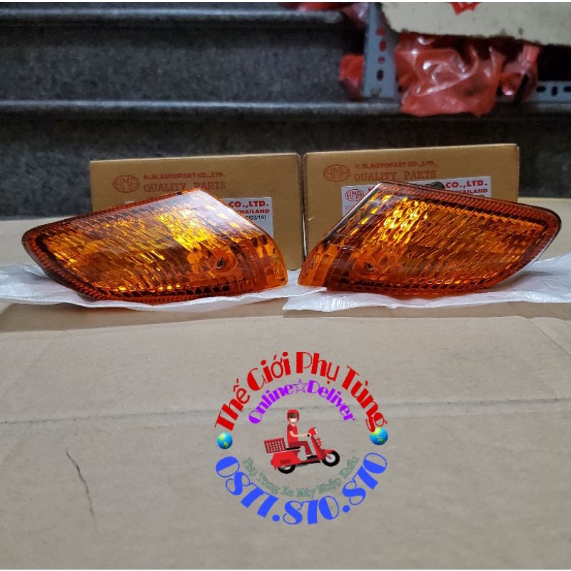 Cặp đèn xi nhan trước Wave thái 100 zin mới Thái Lan - 4621-042-LZO /4621-042-RZO