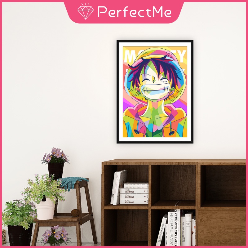 Bộ tranh đính đá 5D họa tiết hoạt hình One Piece độc đáo DIY