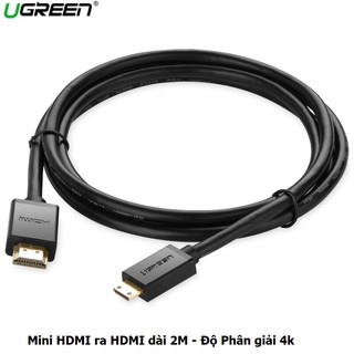 Cáp mini hdmi ra hdmi hỗ trợ độ phân giải 4k ugreen - 10117 cao cấp