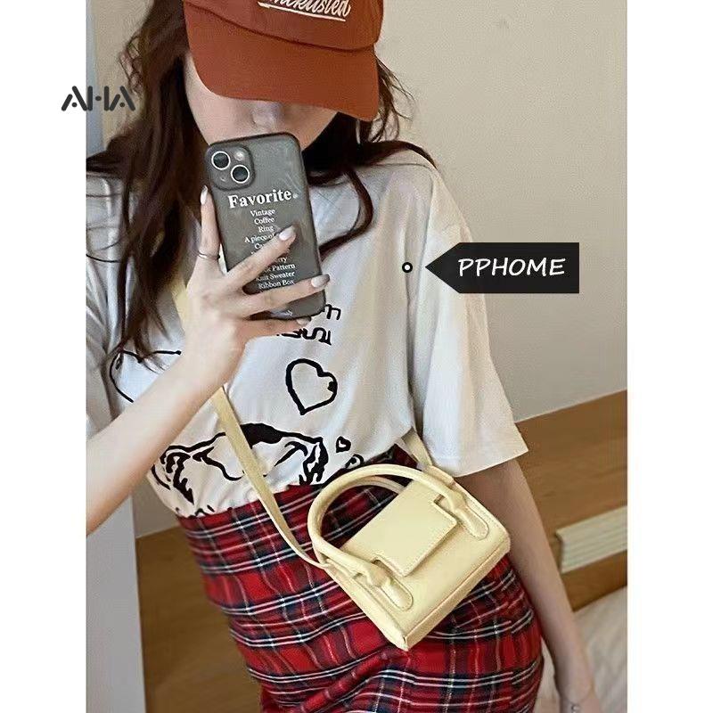 Túi đeo chéo AHA cỡ vuông nhỏ phong cách mới cho nữ