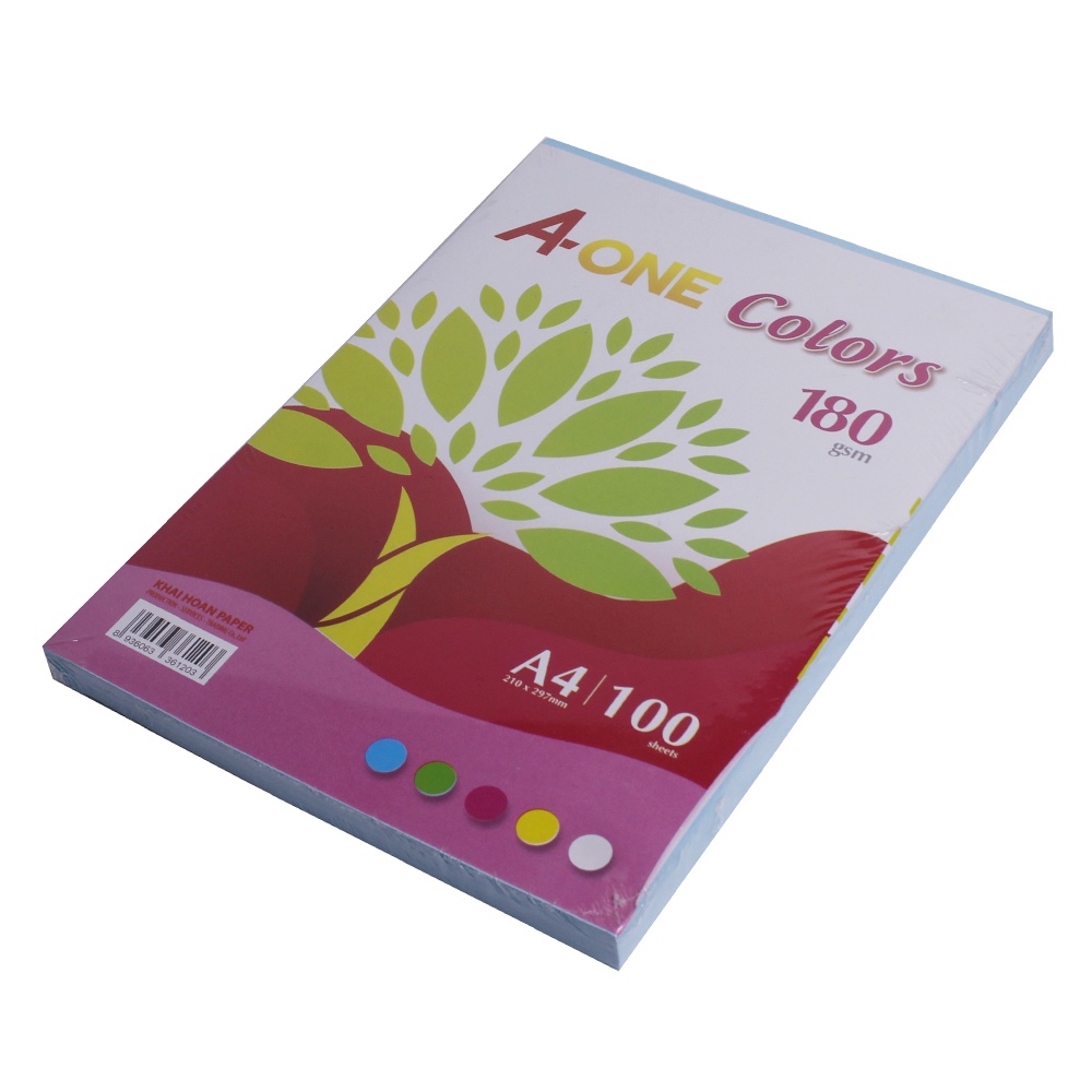 Bìa thái A-ONE A4 cứng 180gsm xấp100 tờ BIGSUKA