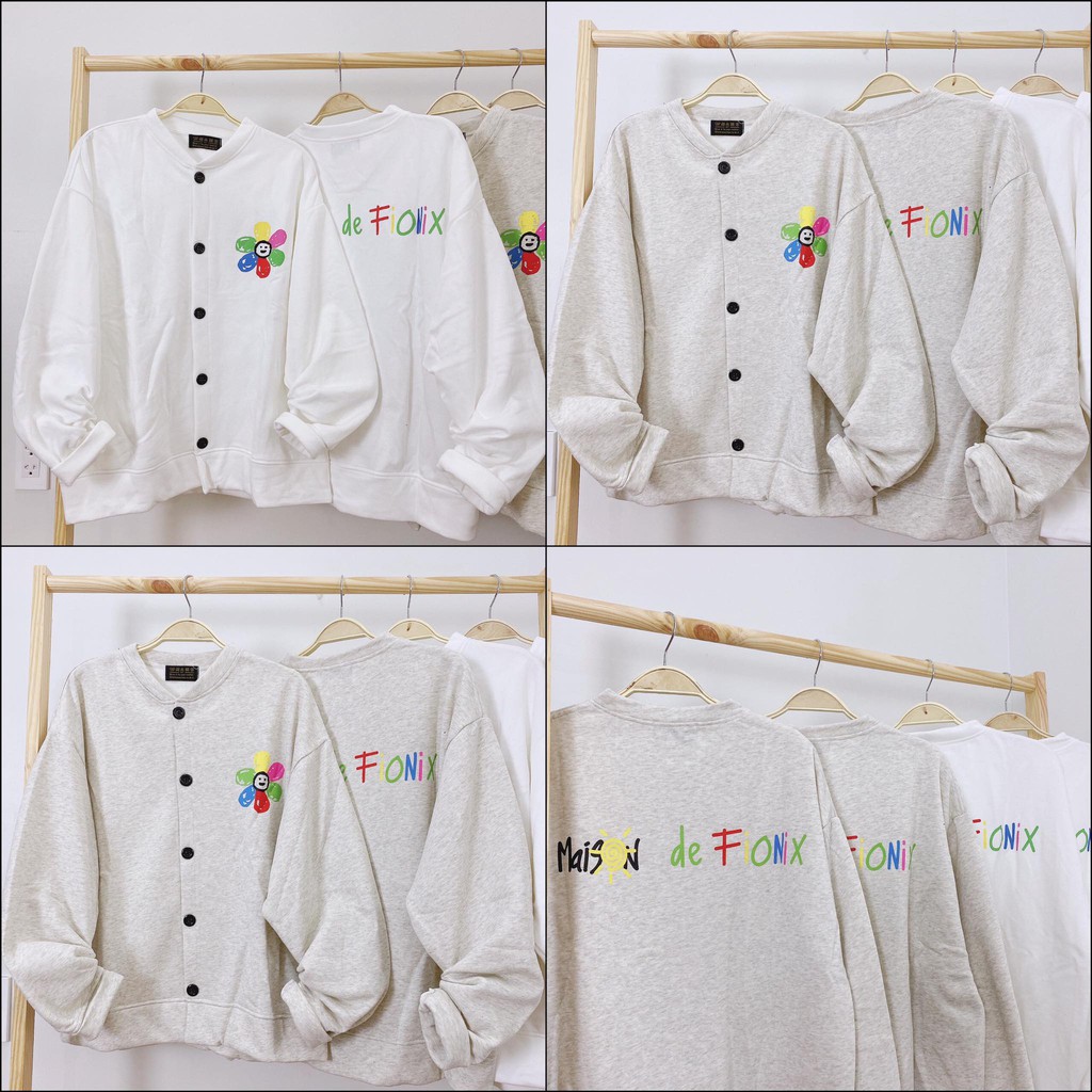 Áo Cargigan HOA kèm hình thật -freesize dưới 65kg