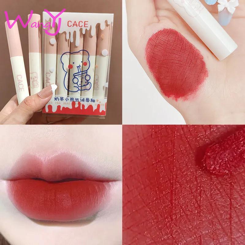 [Hàng mới về] 5 Son kem lì mịn mượt như nhung lâu trôi không phai kèm hộp đựng