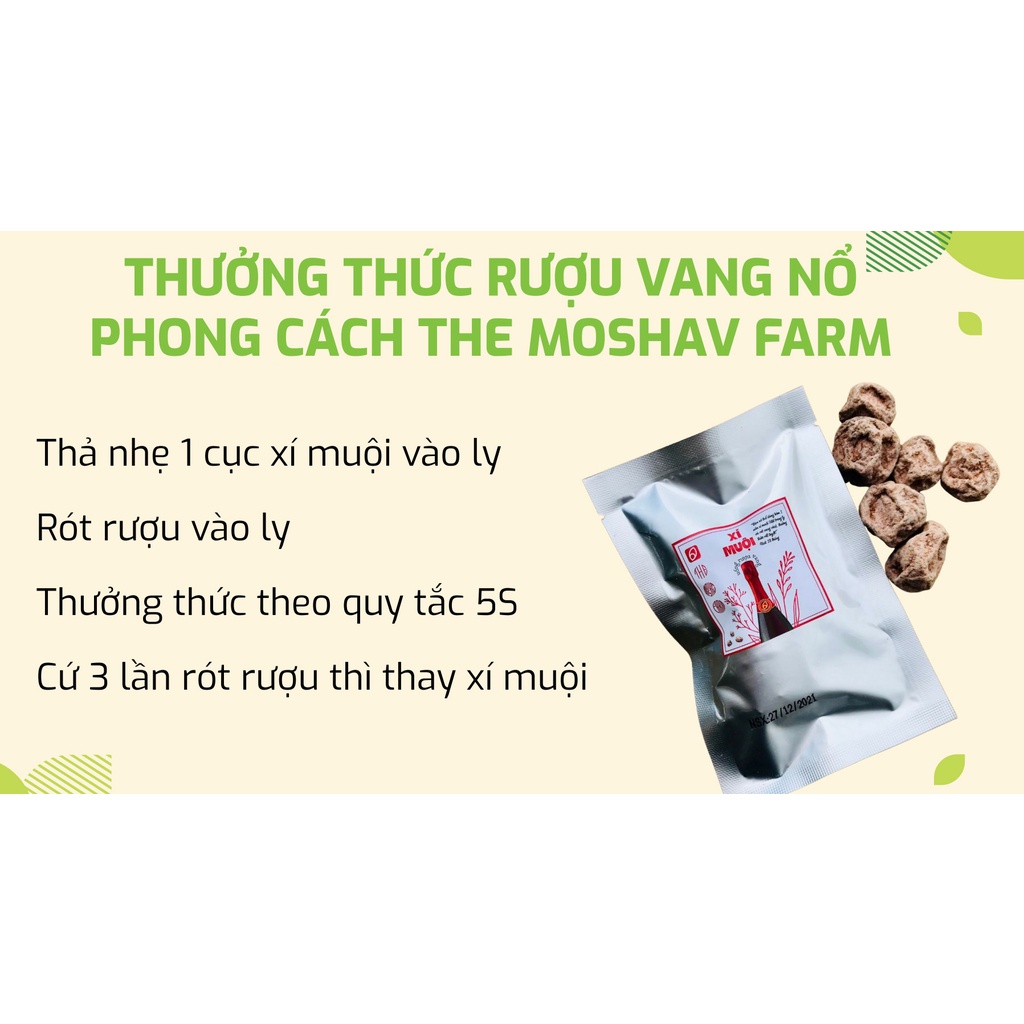 R.ư.ợ.u V.a.n.g N.ổ - Sparkling wine - The Moshav Farm - 1 cặp 2 chai 750ml