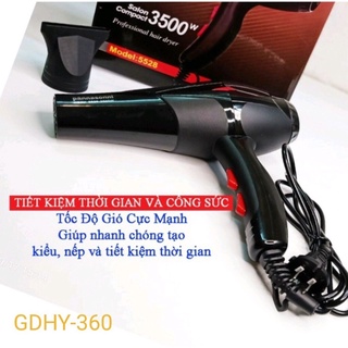 Máy sấy tóc 2 chiều nóng-lạnh công suất lớn 3500W