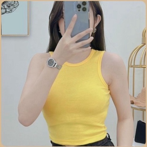 Áo thun nữ  Áo 3 lỗ Croptop nữ⚡GIÁ RẺ ⚡áo 3 lỗ ôm chất liệu thun cotton 100% co dãn mạnh - men87_store