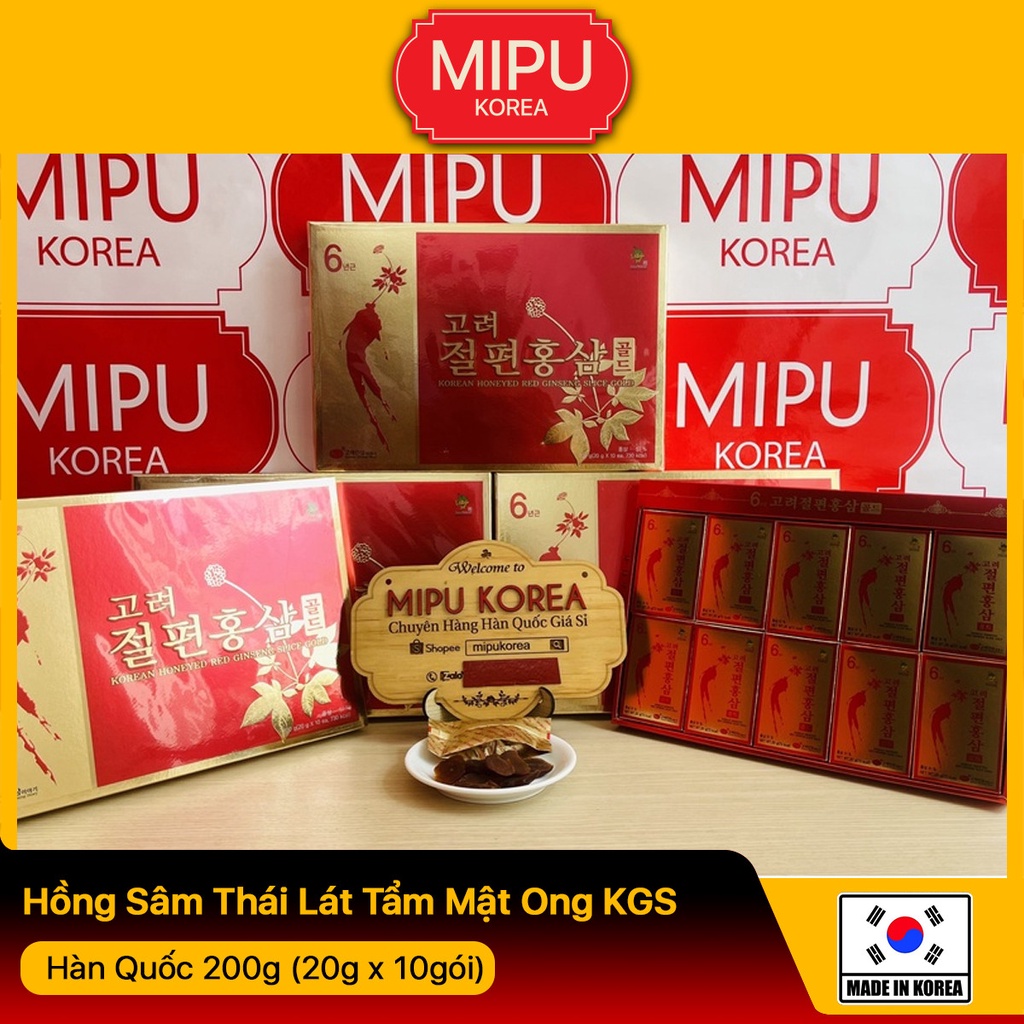 Hồng Sâm Thái Lát Tẩm Mật Ong KGS Hàn Quốc 200g
