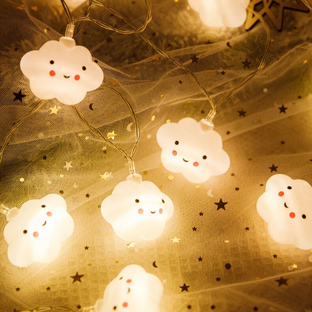 Dây đèn LED hình đám mây dùng trang trí lễ hội/ năm mới