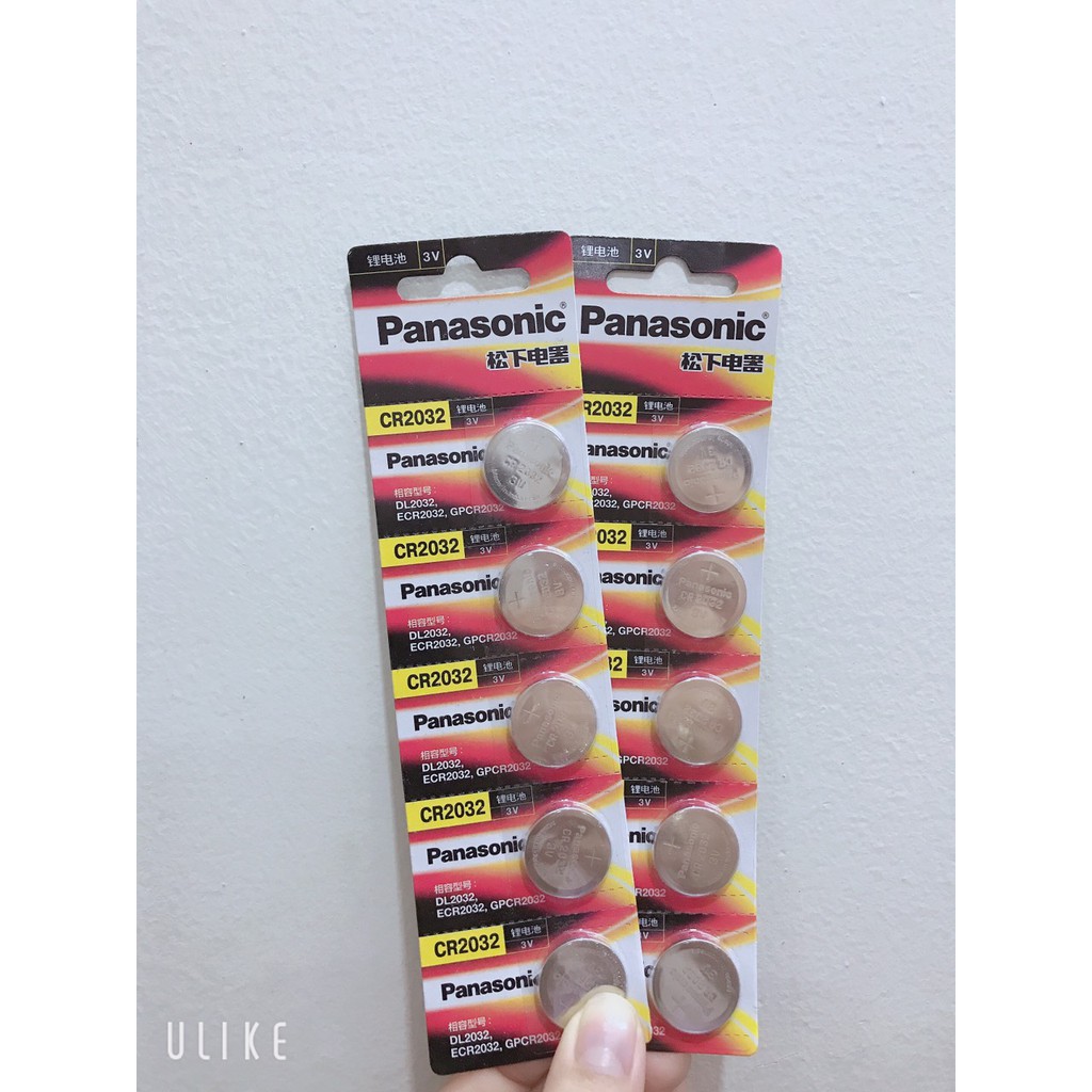 Pin nút Panasonic 3V CR-2032 (vĩ 5 viên) | Shopee Việt Nam