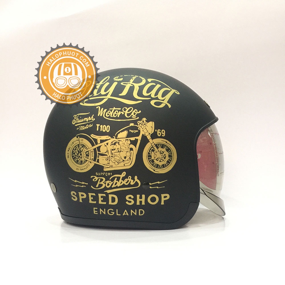 [Chính hãng] Nón bảo hiểm kính âm Royal M139 V5 đen (tặng balo rút)