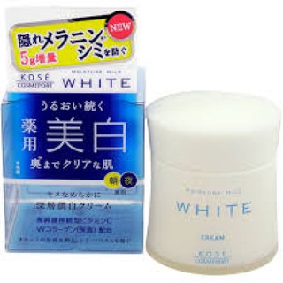 Kem dưỡng trắng da Moisture Mild White Kose