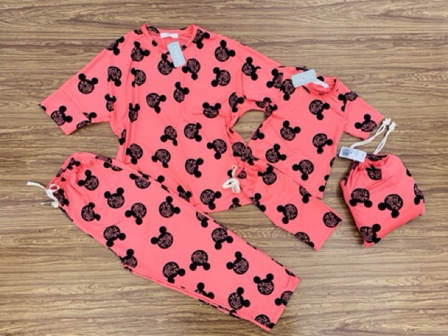 Bộ Pull- quần ngố siêu #CUTE# Đồ đôi Mẹ và Bé