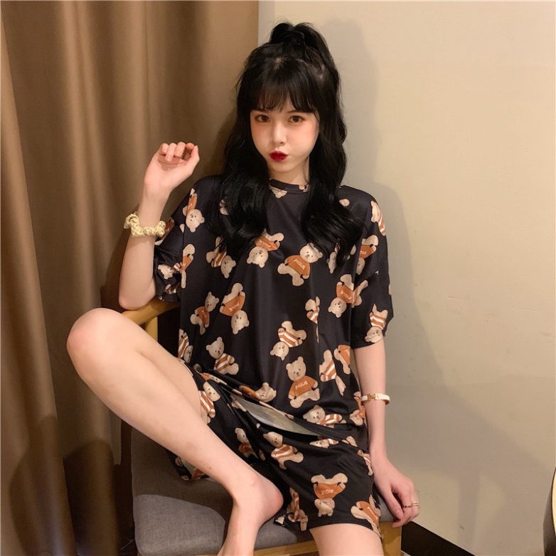 [FreeShip Giá Sập Sàn] Đồ Ngủ Nữ Cute Cộc Tay Cottong Vận Động Thoải Mái Thoáng Mát Chất Bao Đẹp Mềm Mịn