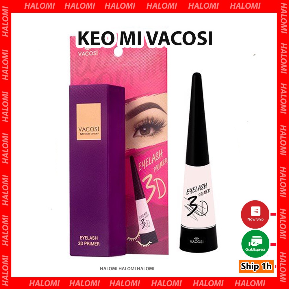 Keo dán mi Vacosi Studio Eyelash 3D trong suốt không lộ chuyên dùng cho makeup