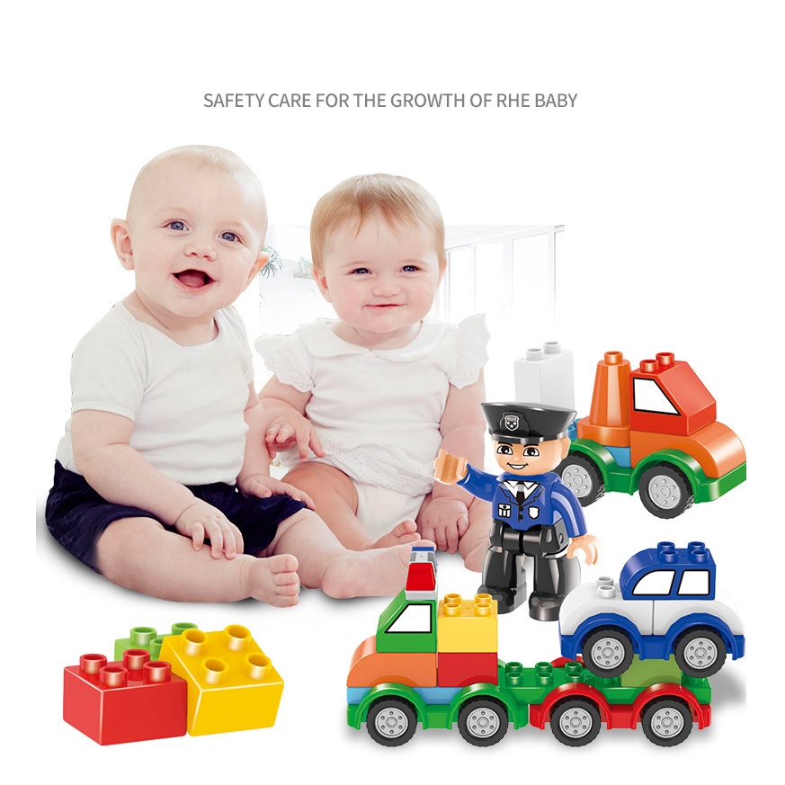 Đồ chơi Lego BAPKIDS Lắp ráp mô hình ô tô đồ chơi trẻ em 116 chi tiết cho bé phát triển trí tuệ
