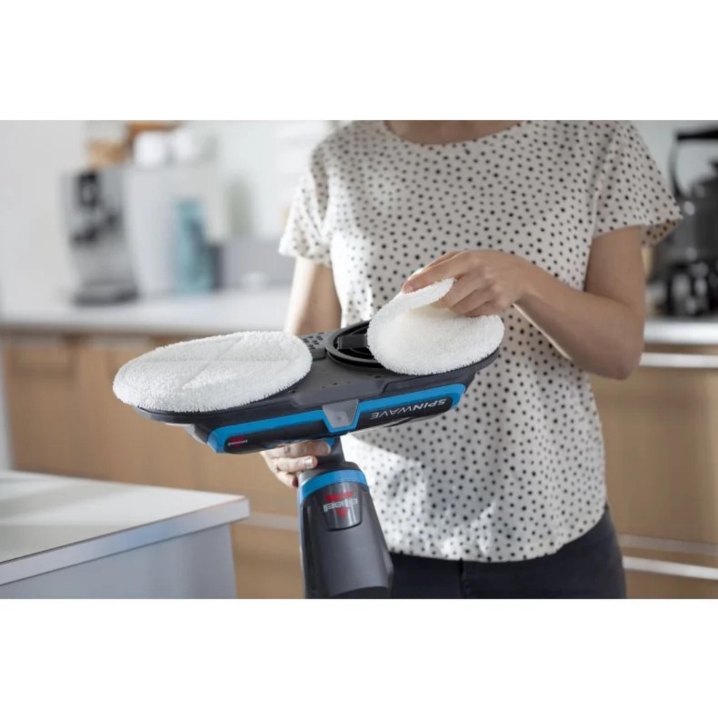Máy lau nhà cầm tay BISSELL SpinWave Cordless 2240N không dây bảo vệ mặt sàn - GEXHOME