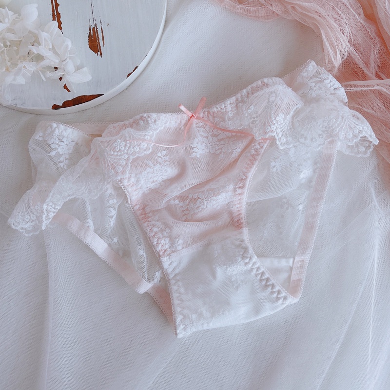 Quần Lót 100% Cotton Lưng Thấp Thêu Họa Tiết Quyến Rũ Thoải Mái Cho Nữ