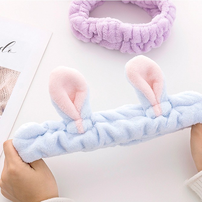Băng đô cài tóc kiêm khẩu trang phong cách Hàn Quốc dễ thương