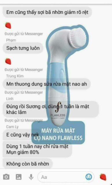 MÁY RỬA MẶT ĐẦU CỌ NANO FLAWLESS- CN NHẬT BẢN