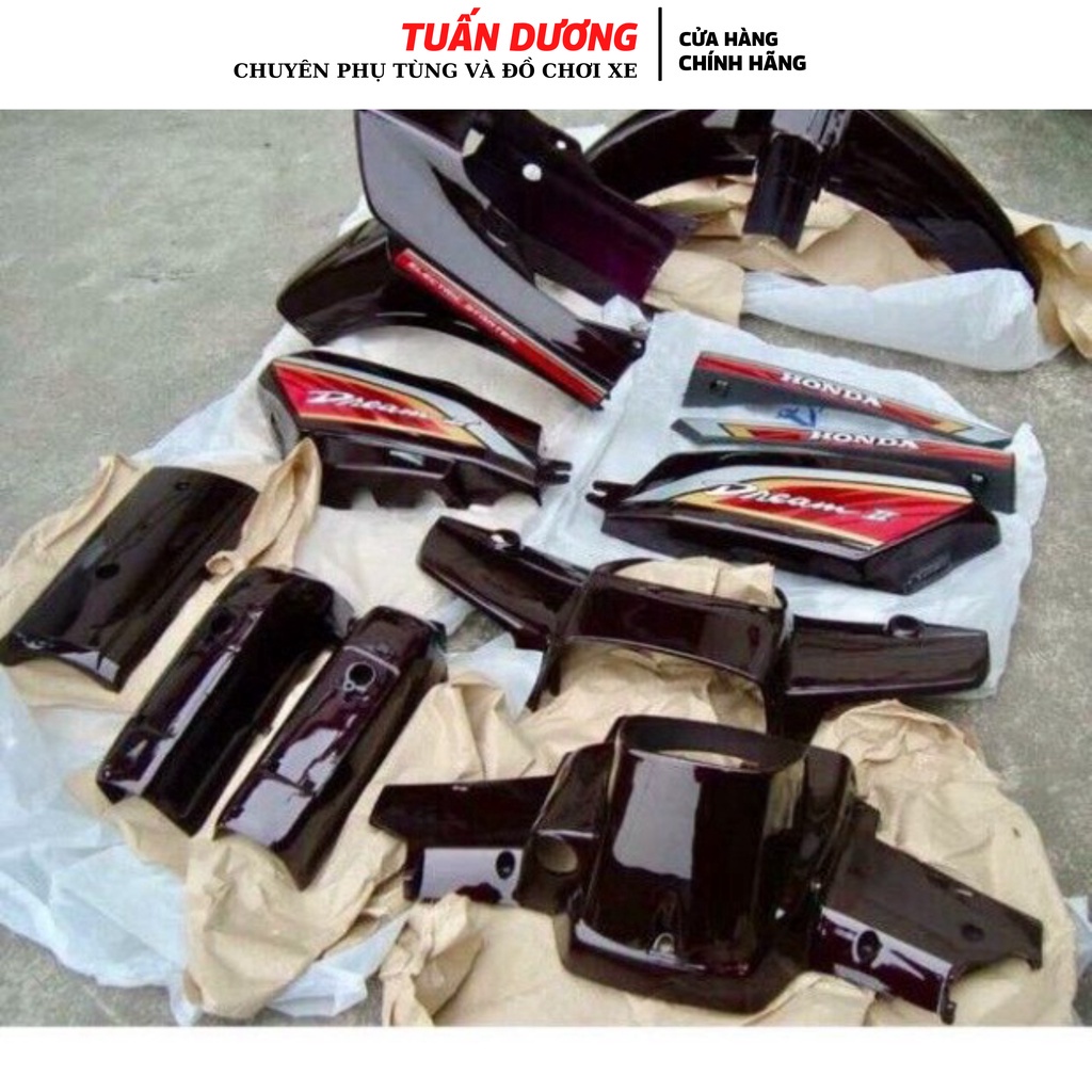 Bộ Nhựa Xe Honda Dream [ CHÍNH HÃNG ] ( Tặng Kèm Bộ Tem 3 Lớp Hàng Xịn ) - Dàn Áo - Bộ Vỏ Loại Xịn Dùng Cho Dream