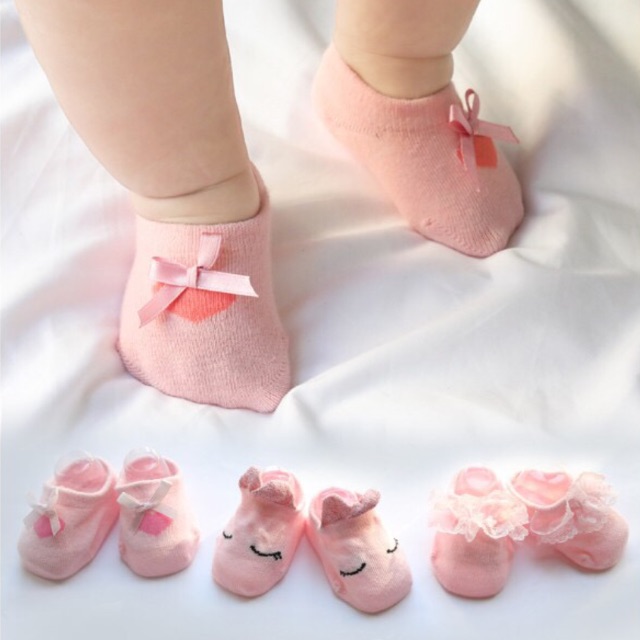 Sét 03 đôi tất hài cho Bé gái