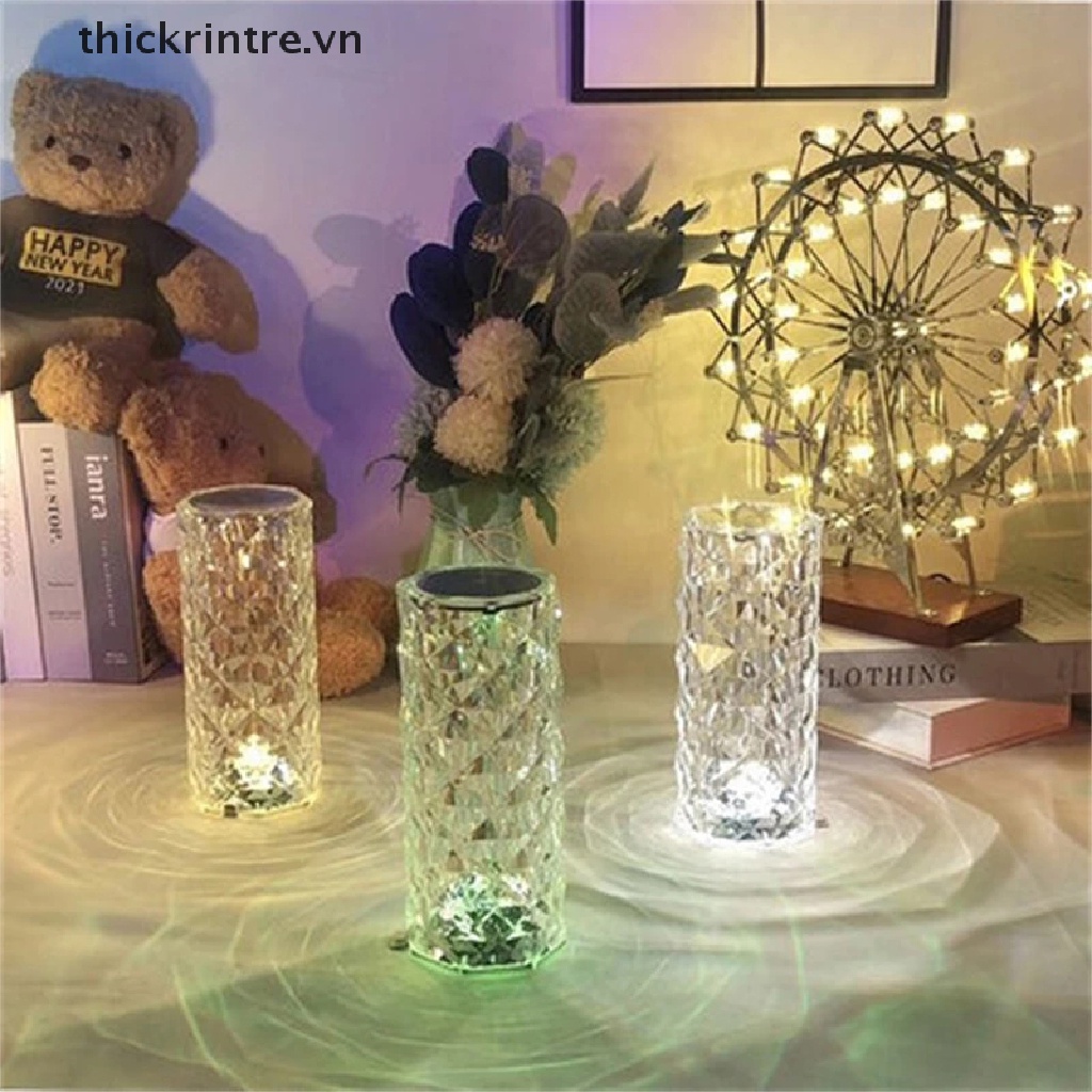 Đèn Chiếu Để Bàn 3 / 16 Màu Hình Kim Cương Lãng Mạn