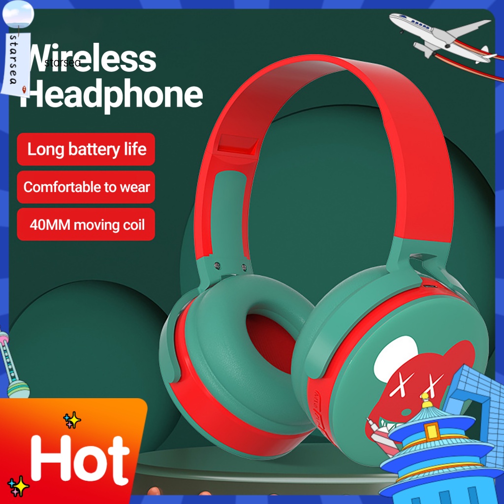 Tai Nghe Chụp Tai Bluetooth Không Dây Có Micro Chất Lượng Cao