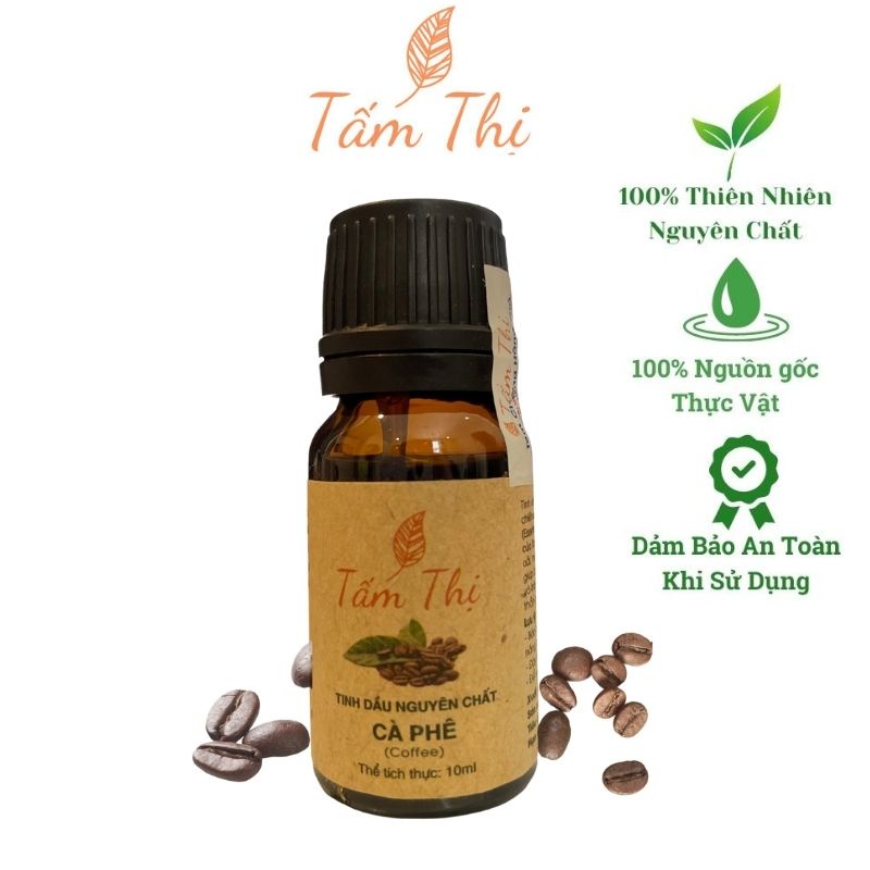 Tinh Dầu Hương Cafe Tấm Thị Nguyên Chất Thiên Nhiên 100% Lọ 10ml Tinh Dầu Cafe Thơm Phòng Giúp Đuổi Muỗi Khử Mùi