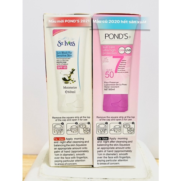 Kem Chống Nắng POND'S dưỡng trắng da mặt - chống nắng toàn diện - sun blocking cream - HX2169