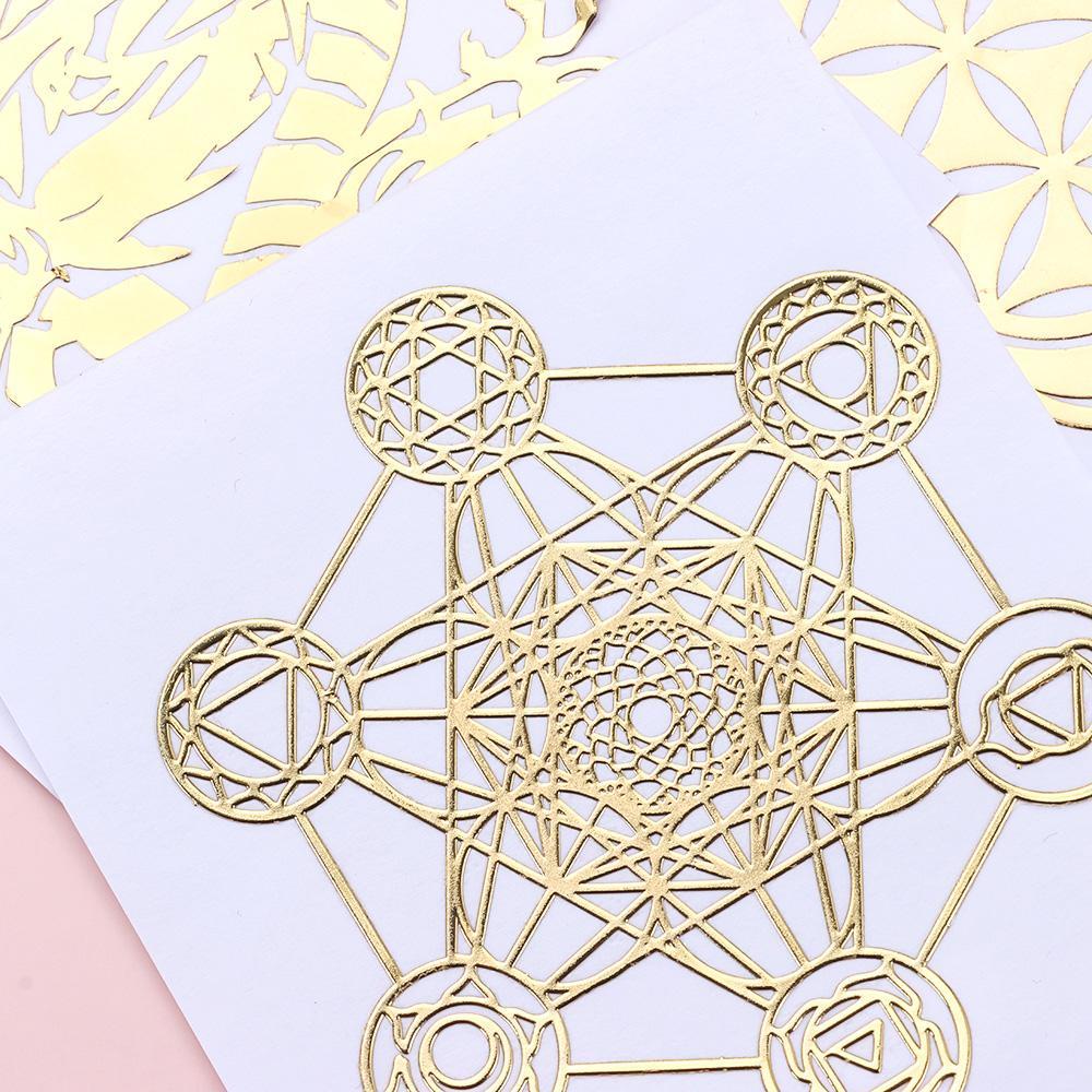 Daphs Miếng Dán Kim Loại Hình Hoa Trang Trí Nghệ Thuật