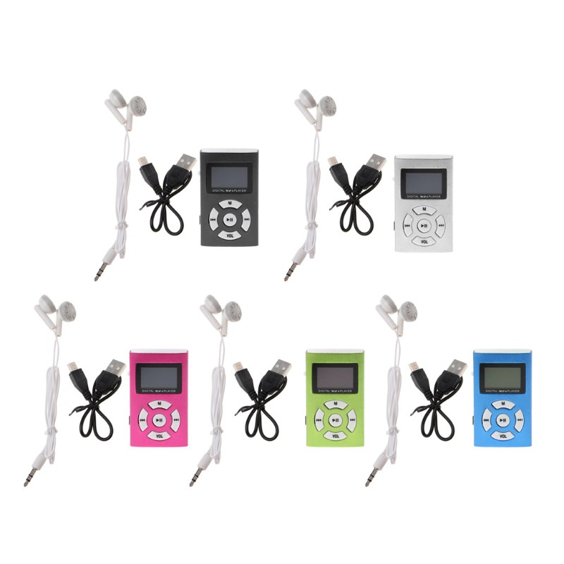 MX-808 Mini USB Aluminum LCD Screen 32GB Micro SD TF Card Digital Music MP3 Player