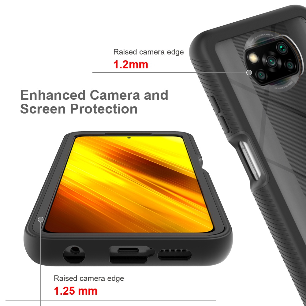 Ốp điện thoại bảo vệ toàn diện mặt trước và sau cho XIAOMI POCO X3 NFC/ X3 PRO/ MI 10T PRO 5G/ 10T LITE/ MI NOTE 10LITE