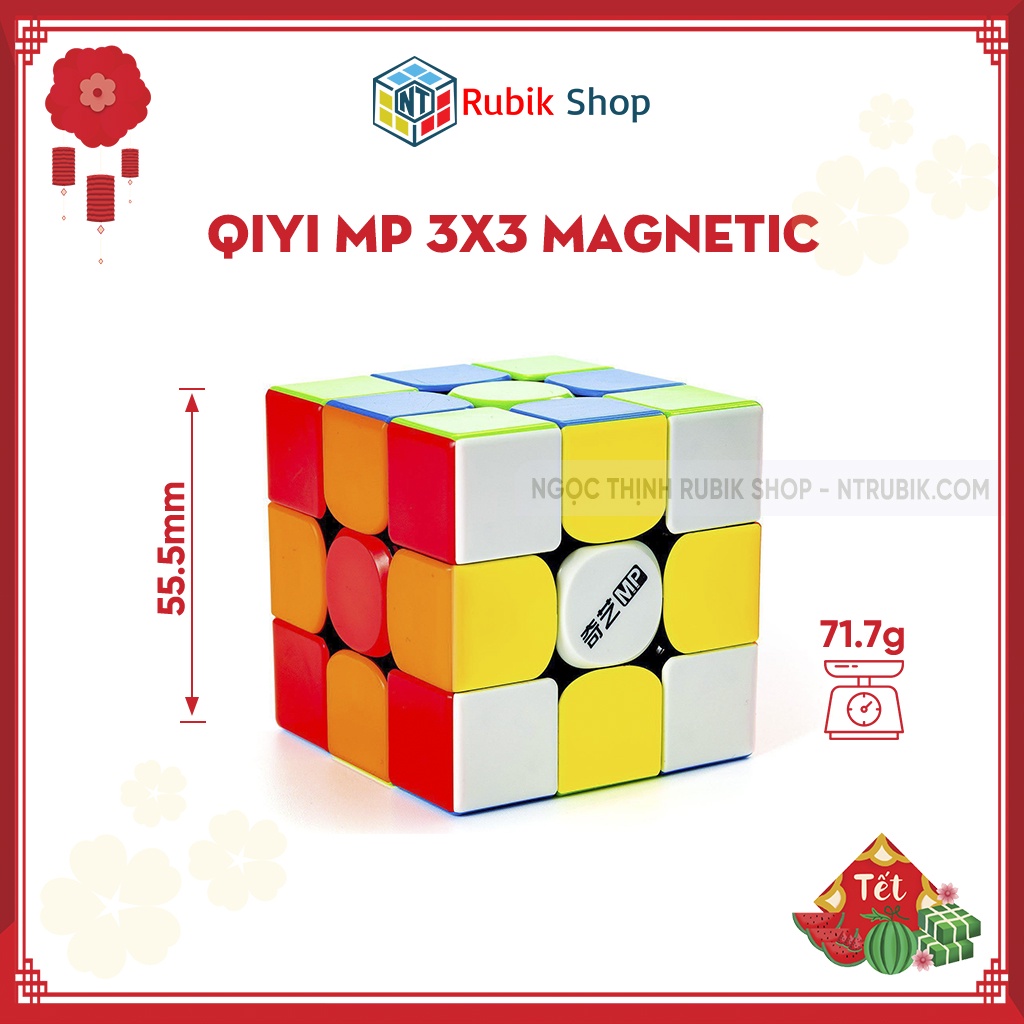 QiYi MP 3x3 Magnetic - Rubik 3x3x3 Nam Châm Stickerless (Phiên bản tầm trung Tornado V2 M)