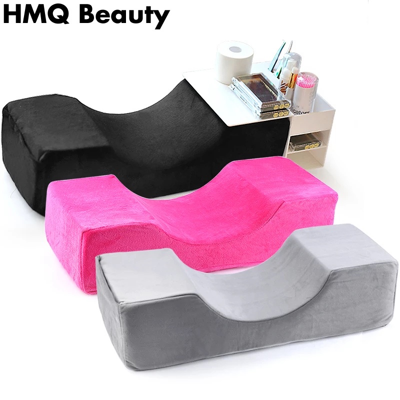 Mở rộng hàng lông mi bằng vải Flannel cọc lông mi piling được thêm vào thẩm mỹ viện bằng cổ đỡ đầu